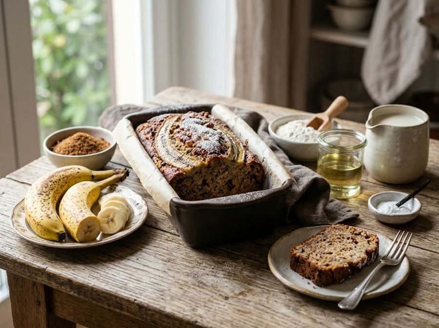 Banana bread vegano