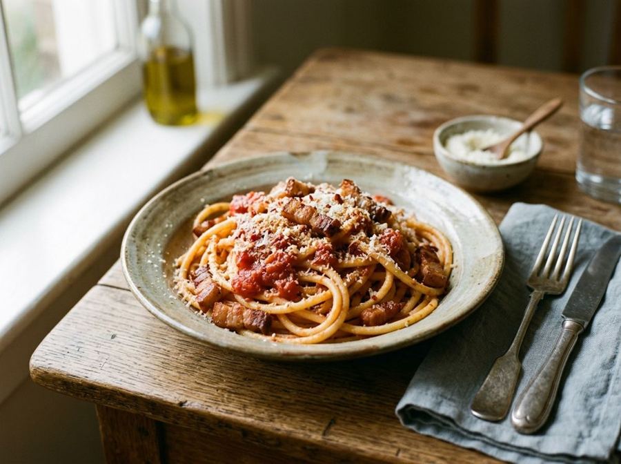 Bucatini all'amatriciana