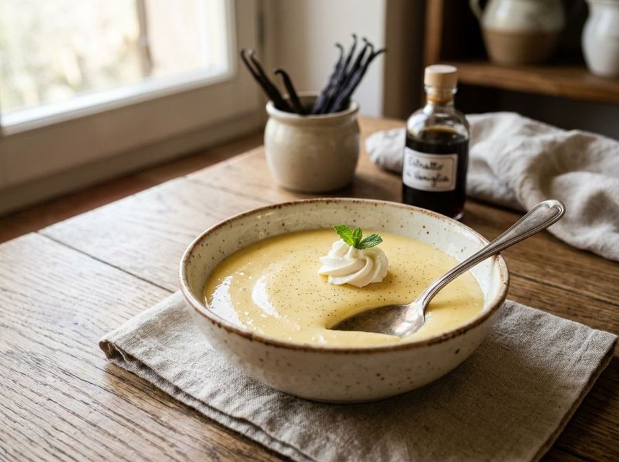 Budino casalingo alla vaniglia