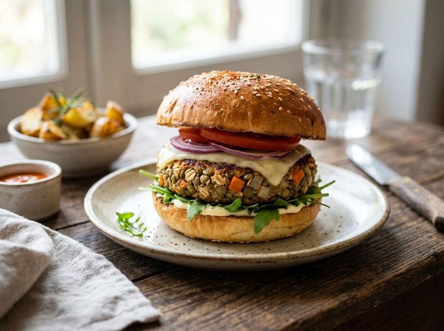 Burger di lenticchie