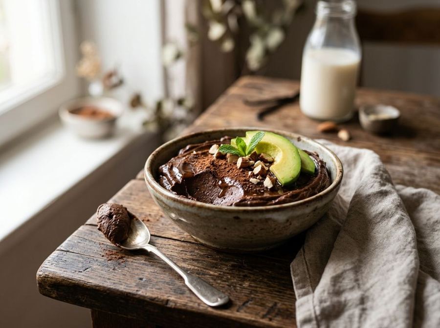 Mousse di avocado e cacao