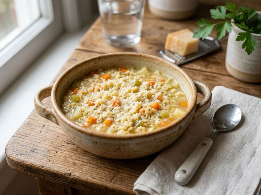 Pastina in brodo vegetale
