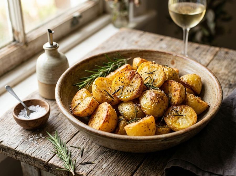 Patate al forno con rosmarino