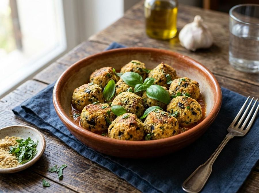 Polpette di melanzane vegane