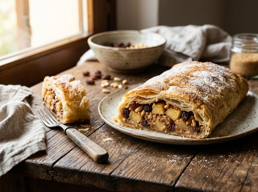 Strudel di mele vegano