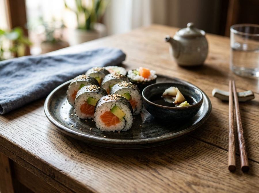 Sushi maki al salmone