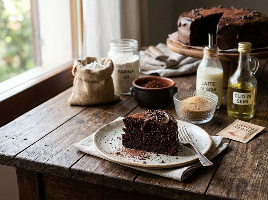 Torta vegana al cioccolato