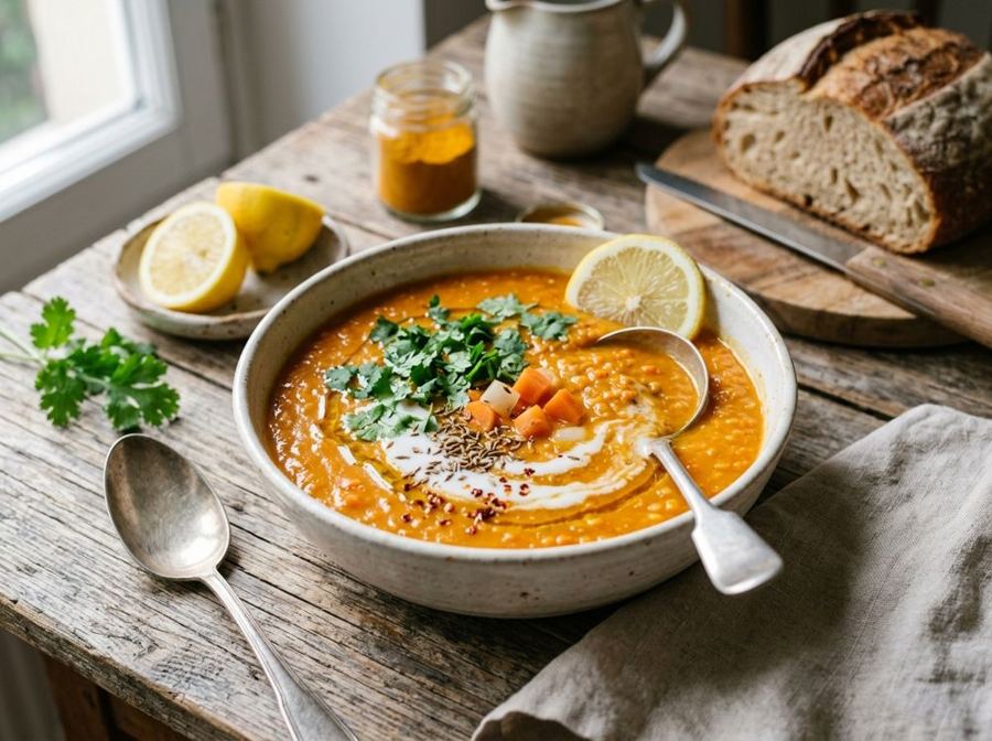 Zuppa di lenticchie rosse